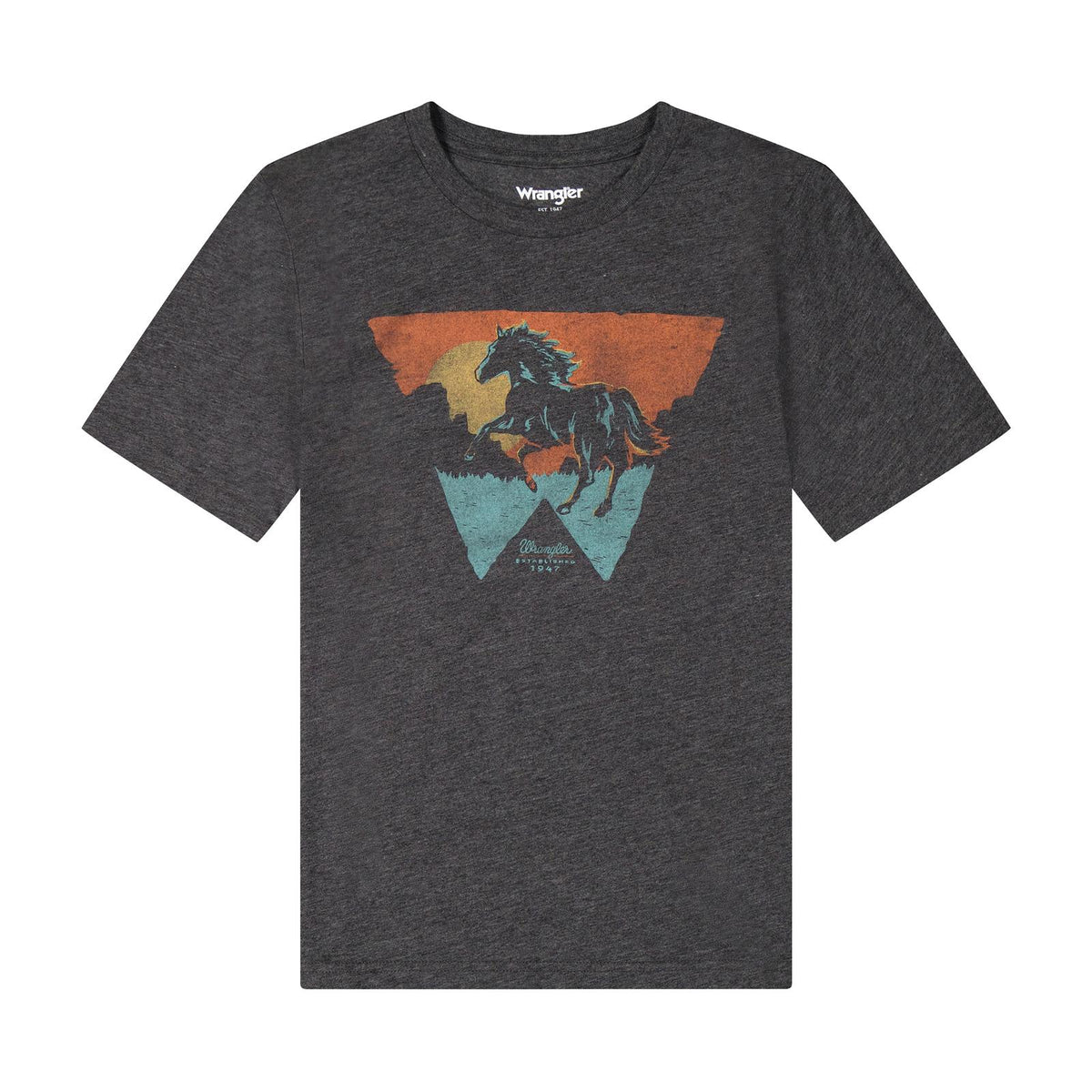 Wrangler® T-shirt à manches courtes à manches courtes  Boys - Bruyère de beauté noire