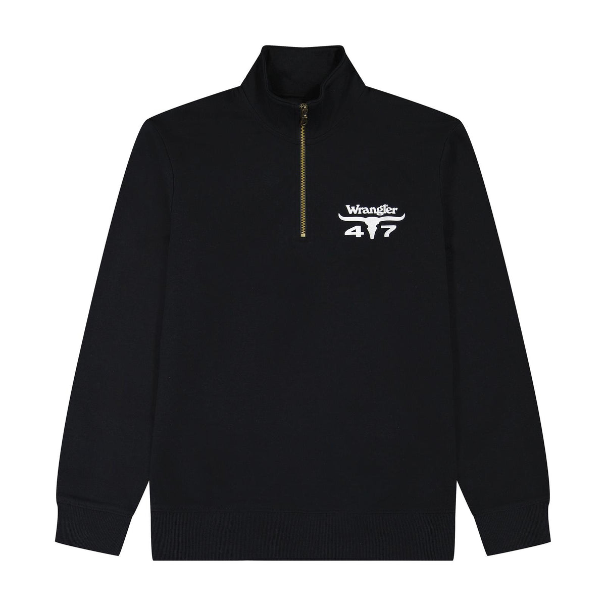 Pull Wrangler® 1/4 Zip Fleece - Coupe Classique - Noir