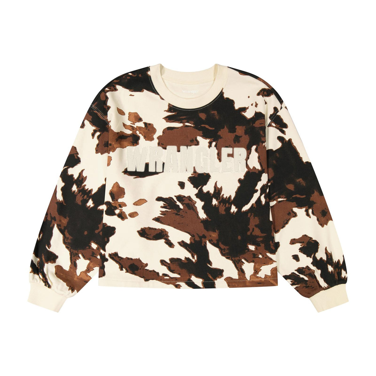 Wrangler® CrewNeck - Oversized - Cow Print - Femme