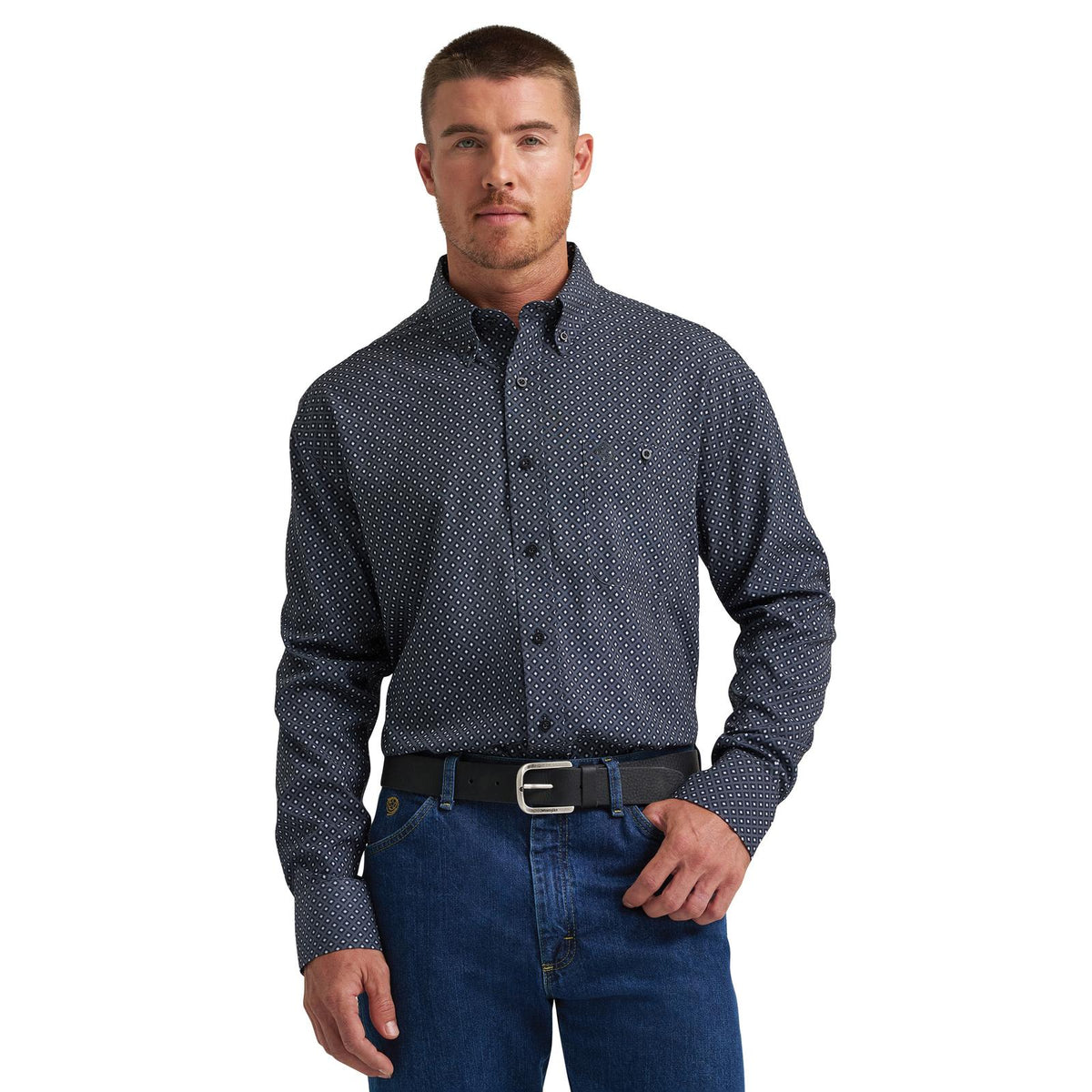 Wrangler® Chemise à manches longues  George Strait Collection- Noir