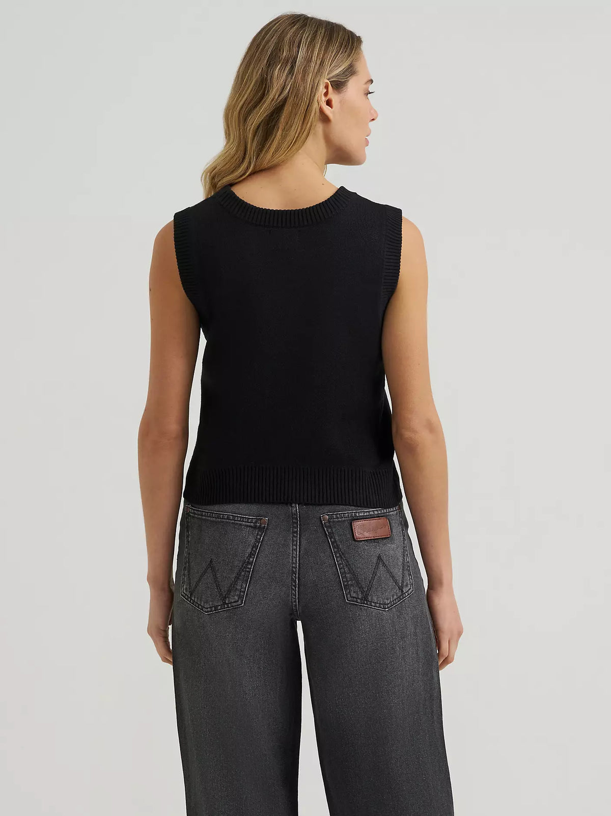 Wrangler Gilet Camisole Pull Rétro® Punchy - Noir - Femme