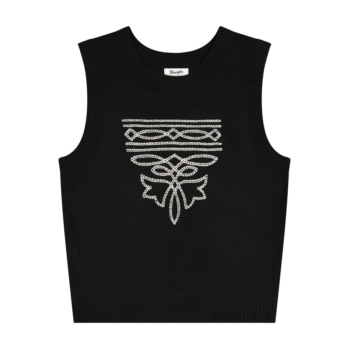 Wrangler Gilet Camisole Pull Rétro® Punchy - Noir - Femme