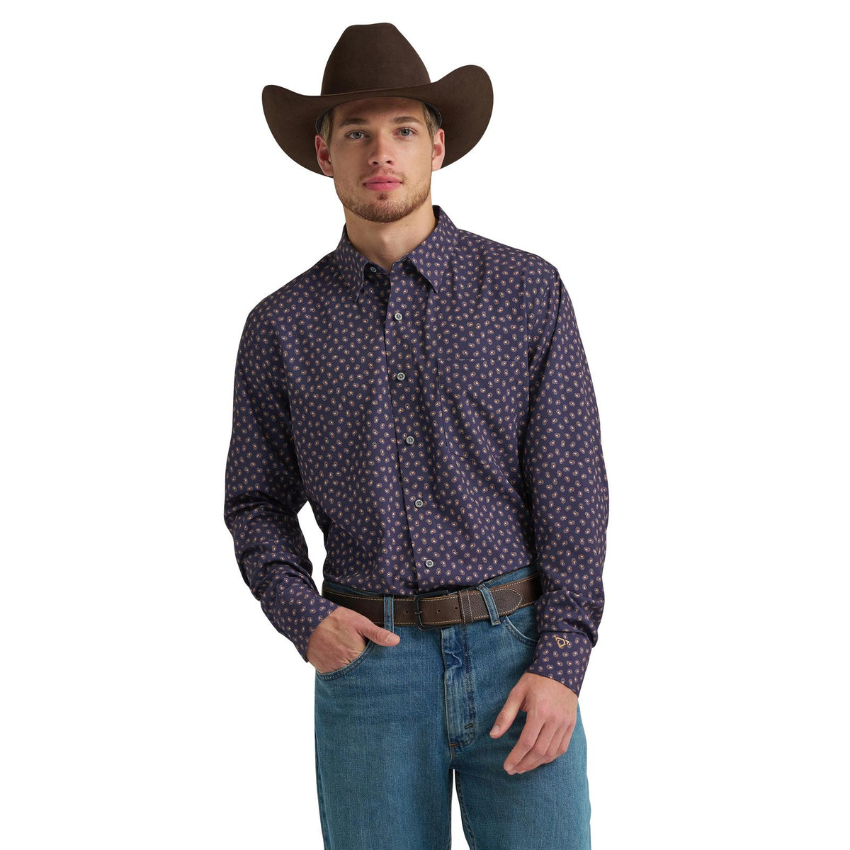 Wrangler Chemise Cody Johnson Performance pour hommes boutonnée