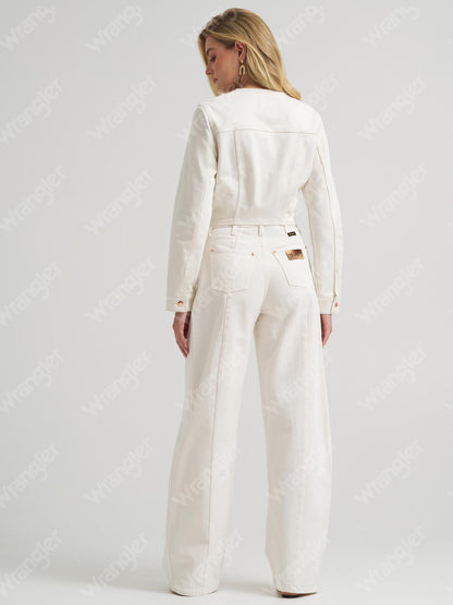 Wrangler® X Lainey Wilson Haut en jean manches longues - Femme  - Blanc