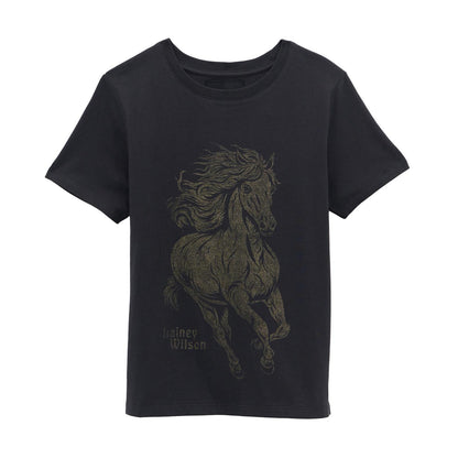 Wrangler® T-shirt X Lainey Wilson Girls Cheval Pailleté - Noir - Fille