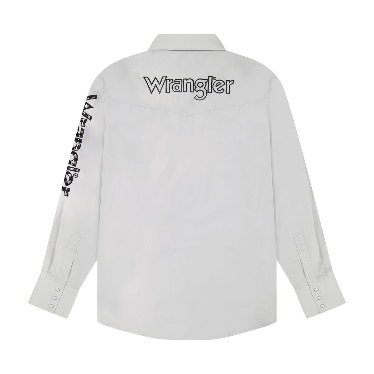 Chemise Wrangler® à manches longues - Bouton-pression - Gris