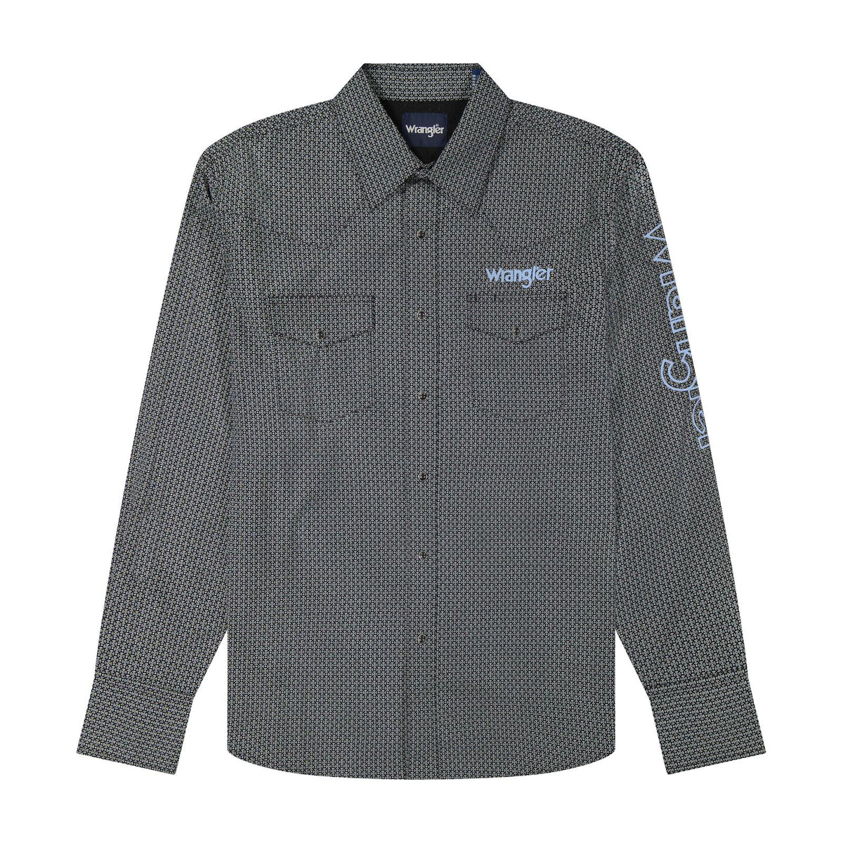 Wrangler® Chemise manche Longue -Coupe Classique -Boutons pressions -Noir