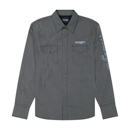 Wrangler® Chemise manche Longue -Coupe Classique -Boutons pressions -Noir