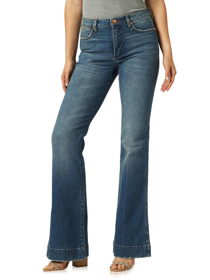 Wrangler Retro Premium Trouser Jean Taille Haute Shelby pour Femme
