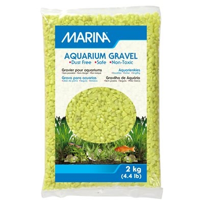 Gravier Déco Marina, Vert Jaune, 2 Kg-V