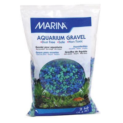 Marina Gravier d'aquarium 3 Tons de Bleu 2 Kg