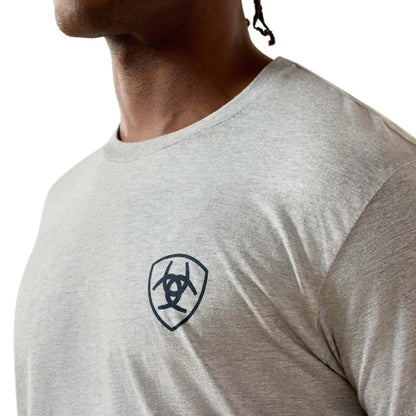 Ariat Banner Badge pour Homme en Grey Heather