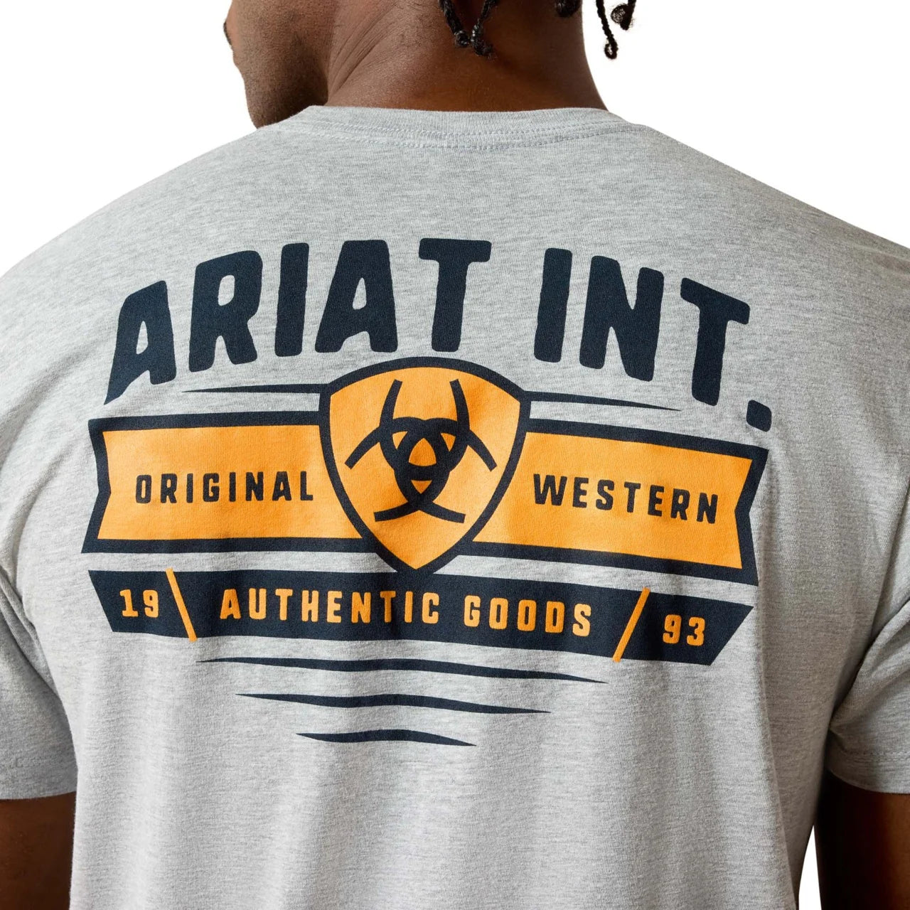 Ariat Banner Badge pour Homme en Grey Heather