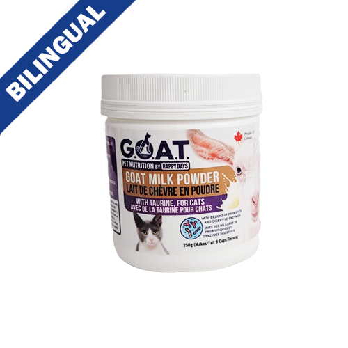HAPPY DAYS Poudre de Lait de Chèvre avec Taurine pour Chats 250g