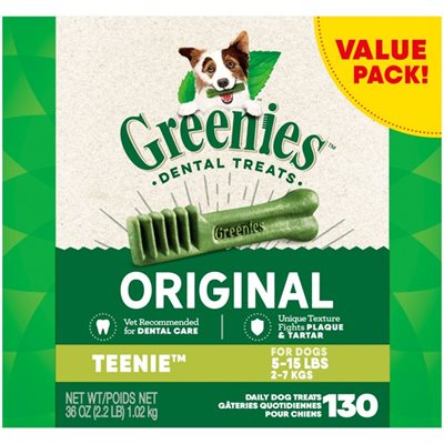 Greenies Value Size Tub Teenie 36 Oz