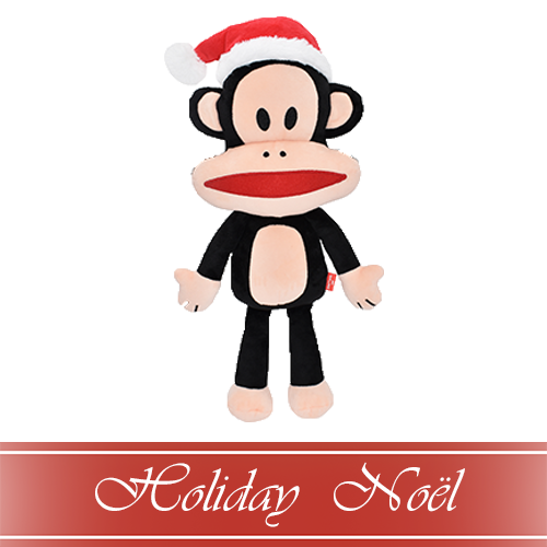 Jouet pour chien Multipet™ Paul Frank® Julius le Singe avec Chapeau de Noël, 18 pouces