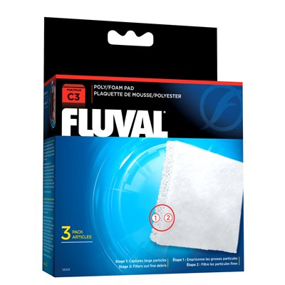 Plaquette Mousse/Poly Fluval C3,3Unité-V