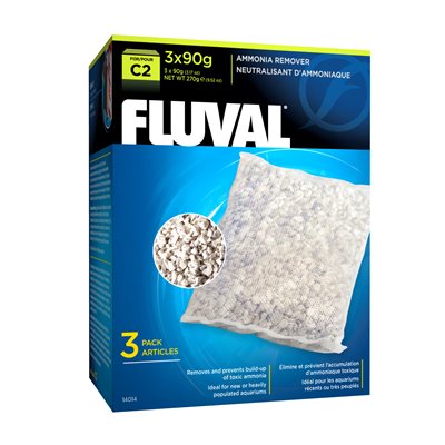 Élim. Ammoniaque Fluval C2, 3 X 90 G-V