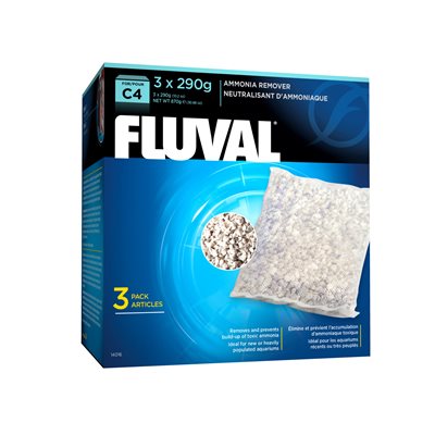 Élim. Ammoniaque Fluval C4, 3 X 290 G-V