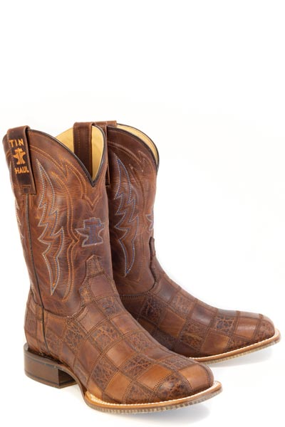 14-020-0077-0573 Chaussures pour hommes à bout carré large avec semelle intérieure et semelle extérieure apparentes – Safari