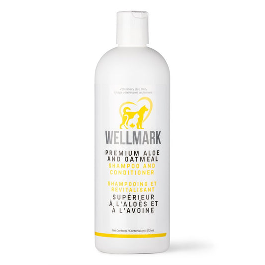 Wellmark Shampoing et Révitalisant Supérieur à l'Aloès et à l'Avoine 473 ml