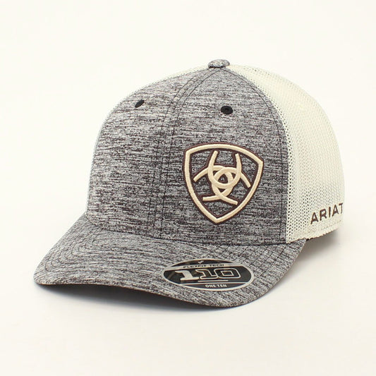 Ariat Casquette FlexFit 110 Snapback pour Homme Tan Chiné