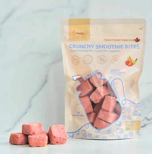Bouchées de smoothie croquantes - Fraise et banane