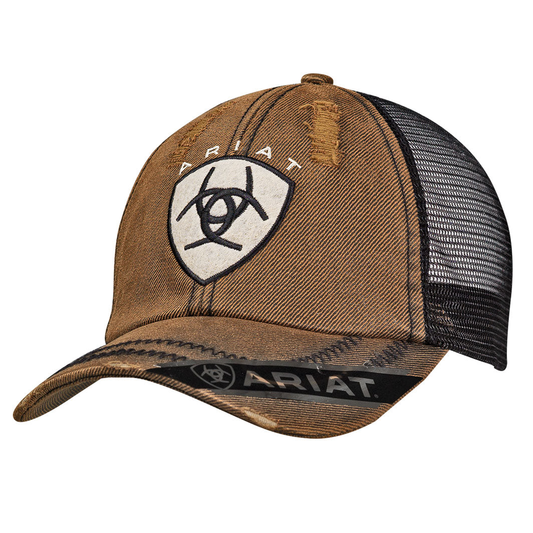 Ariat Casquette Voilskin pour Homme Noir/Brun