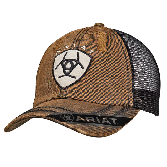 Ariat Casquette Voilskin pour Homme Noir/Brun