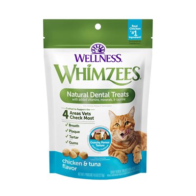 Whimzees Cat Dental Treats Chicken & Tuna 2Oz