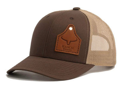 Ranch Brand Casquette Cow Tag Mesh avec Patch de Cuir