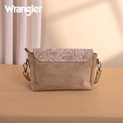 Wrangler Sac bandoulière vintage à motifs floraux avec petite pochette