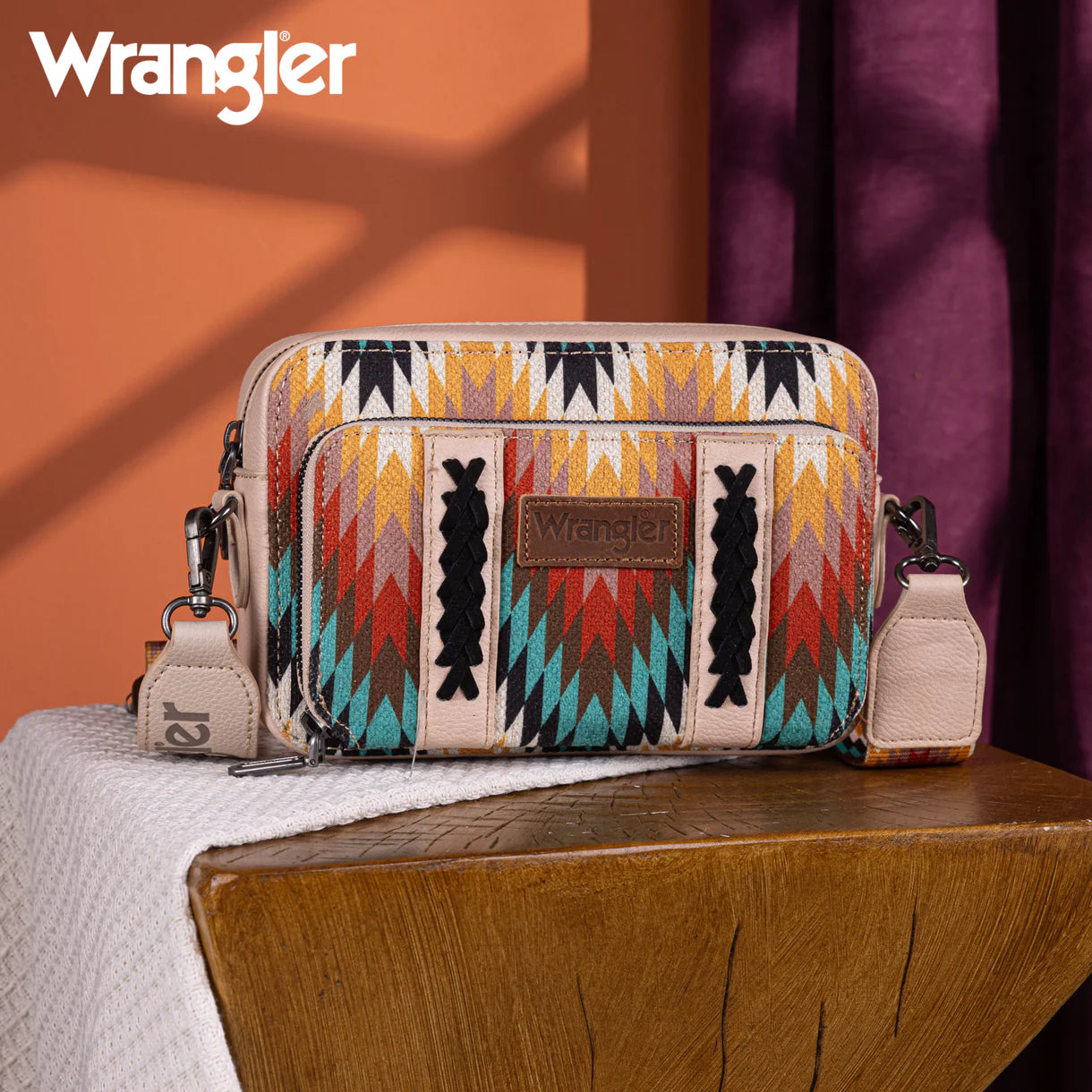 Wrangler Southwestern modèle porte-bandoulière  - beige