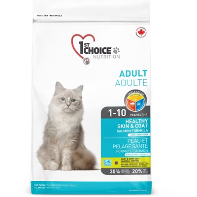 1St Choice Chat Adulte Peau Et Pelage Saumon 2.72Kg