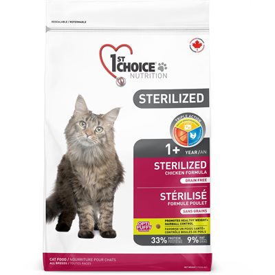 1St Choice Chat Adulte Stérilisé 10Kg