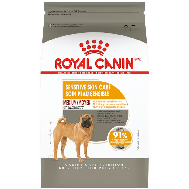 Royal Canin Moyen Soin De La Peau Sensible 30 lb