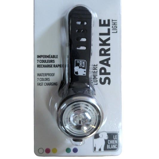 Le chien Blanc Lumière Sparkle