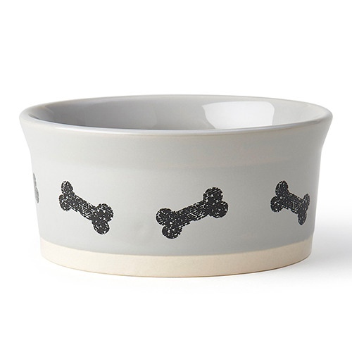 Petrageous Classy Bones 6'' Bowl Gray/Natural 3.5Cups