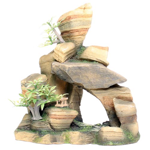 Rocher du canyon avec grotte géante