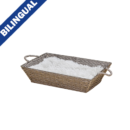PetPals Group© Panier pour animaux de compagnie Hamper naturel tissé à la main