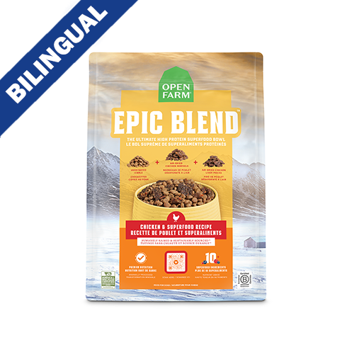 Open Farm® Recette Epic Blend™ au poulet et aux superaliments 18-lb