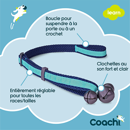 Company pf Animals Coachi Clochettes d'entraînement à la propreté Marine et Bleu