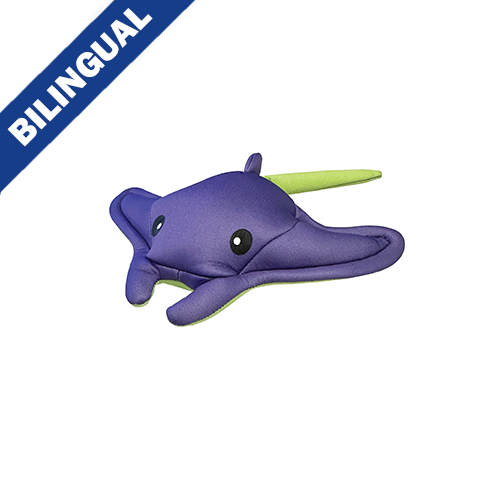 foufouBRANDS™ fouFIT™ Sous la Mer Stingray Freeze 'n Float Petit Jouet pour Chien 9" (22,9 cm)