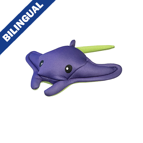 foufouBRANDS™ fouFIT™ Sous la Mer Stingray Freeze 'n Float Grand Jouet pour Chien 14" (35,6 cm)