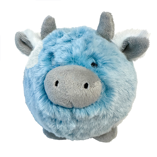 foufouBRANDS™ fouFIT™ Fuzzy Wuzzy MooMoo – Grand format 11,5 cm (4,5") – Jouet 2-en-1 pour chien