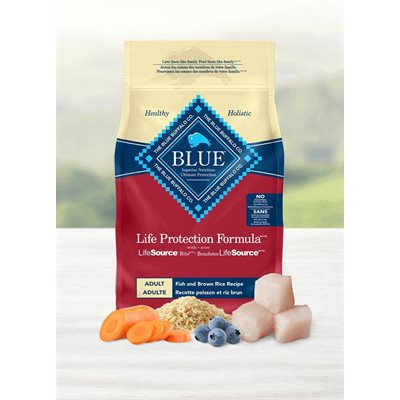 Blue Life Protection Poisson Riz Brun Chien Adulte 26Lb