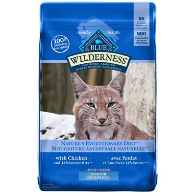 Blue Buffalo Wilderness Chat d'Intérieur Adulte Poulet 11LB