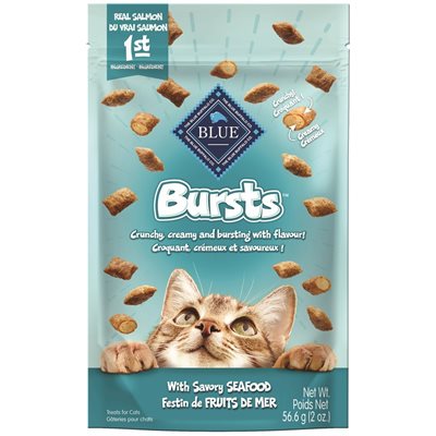 Blue Bursts Seafood Cat Treats 2Oz