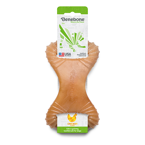 Benebone® Rocking Dental Saveur Poulet, Jouet dentaire à mâcher pour chien, Taille Moyenne