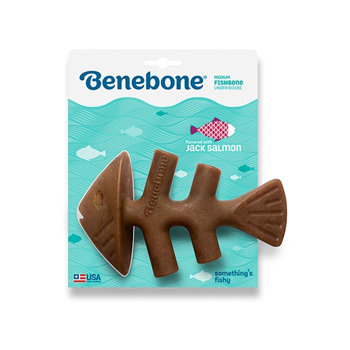 Benebone® Fishbone saveur Saumon moyen pour chien